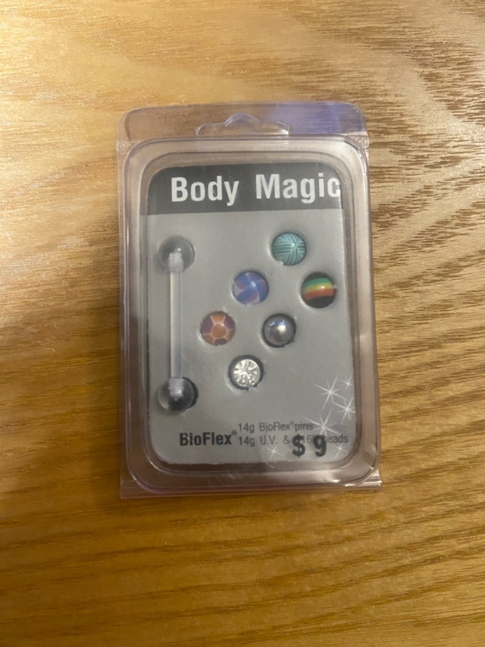 BioFlex 14G Multi-Color Body Jewelry Set